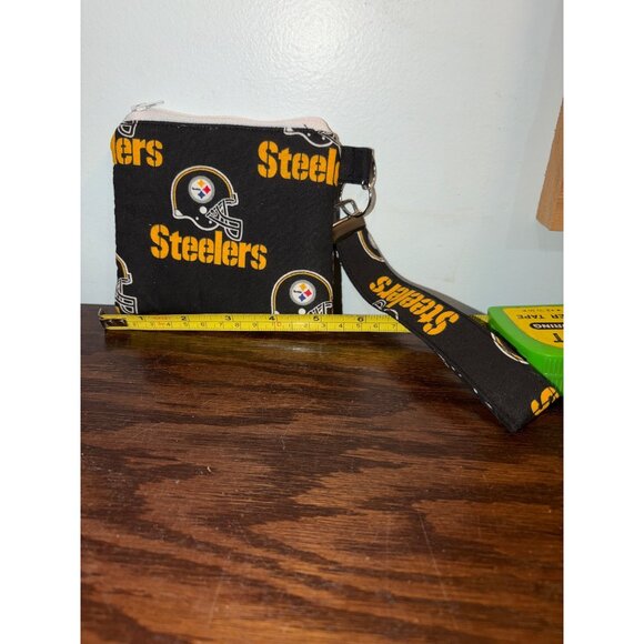Pittsburgh Steelers Black & Yellow Tote Bag w/ Wristlet by Belka Industries - Picture 3 of 16